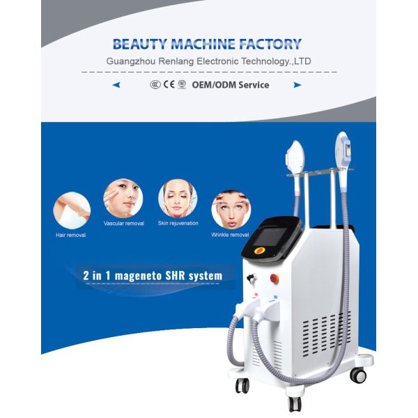 Le chargement initial de laser Shr de dépilage d'OEM choisissent machine d'épilation de laser de lumière de la machine E