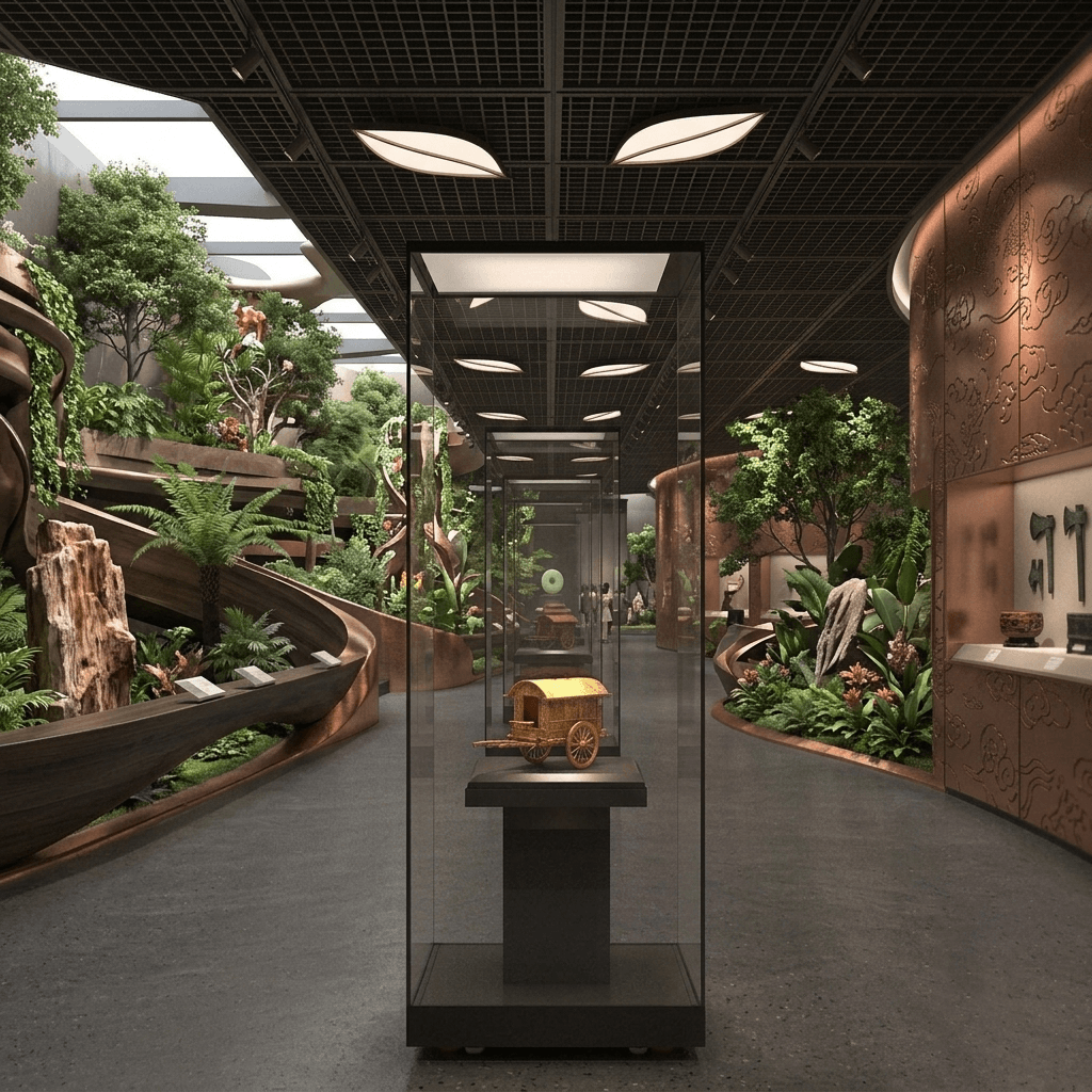 Relic Exhibition Case with Climate Control Frameless Glass Showcase for Antique Collections