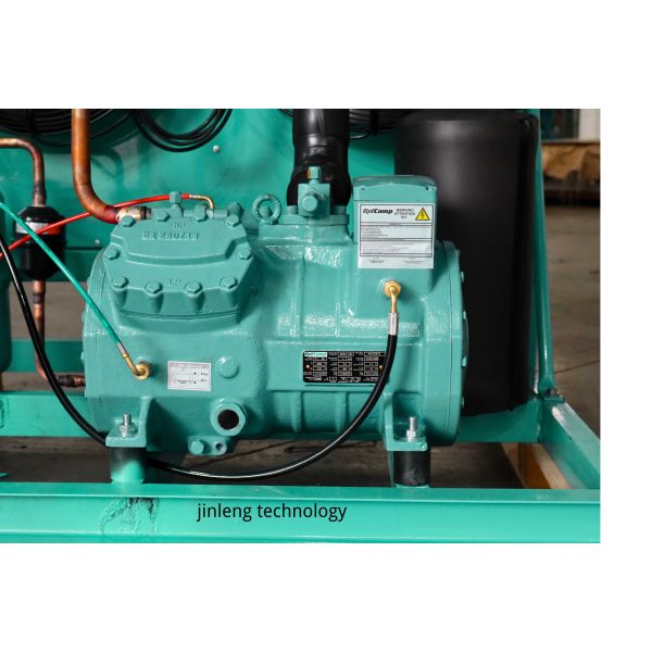 The 20HP  Bitzer Semi-enclosed Condensing Unit with a H-shaped Condenser Is Suitable for Large-scale Cold Storage Facilities.