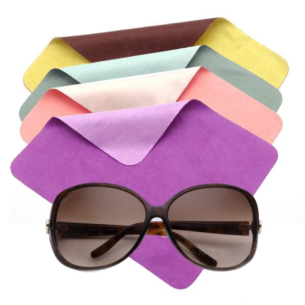 Customized Printed Drawstring Dust Bag Microfiber Soft Sunglasses Packaging Pouch