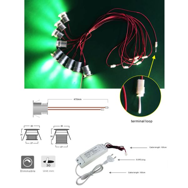 Света пятна СИД 3W*9PCS Dimmable мини, входной сигнал 220-240Vac света звезды