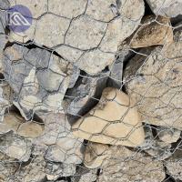 Filet de gabion hexagonal galvanisé en fil d'acier Q195 pour la protection des rivières et la clôture de maisons de ferme