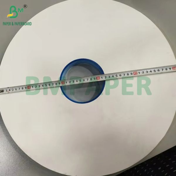 24gsm 28gsm Plain White Wrapper Paper For Drinking Straws 44MM 53MM Food Grade