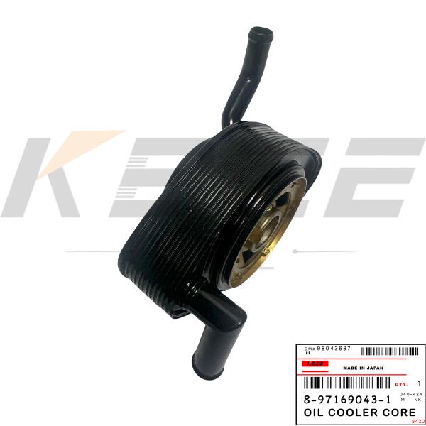 8-97169043-0 ISUZU 4JA1 4JB1 MOTOR 8-97169043-1 Reemplazo del núcleo del enfriador de aceite para DMAX TFR55