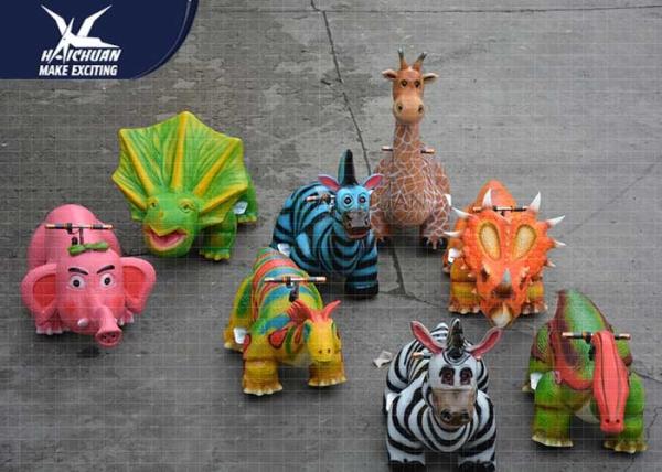 Coin Operated Motorized Animal Scooters Shopping Mall Decoration Dinosaur Bones