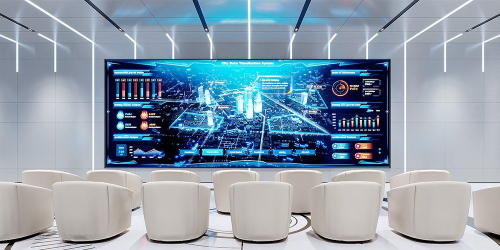 High Precision Small Pitch LONGDA LED Display Durable 2160P 3840P