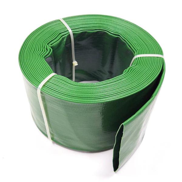 Blue PVC Layflat Hose Aging Resistant Agricultural Irrigation PVC Water Pump Pipe For Water Discharge