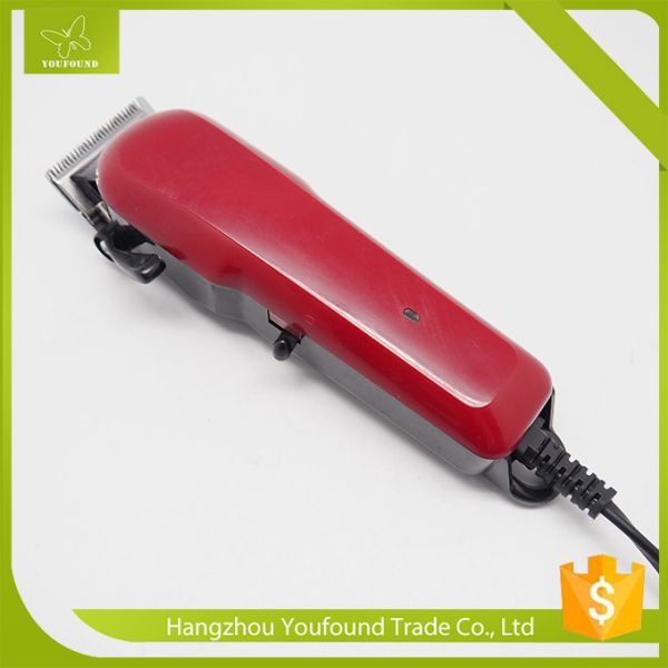 JW-2020 Red Popular Shap Cuttiing Machinery Cord Magic Clip Hair Clippers