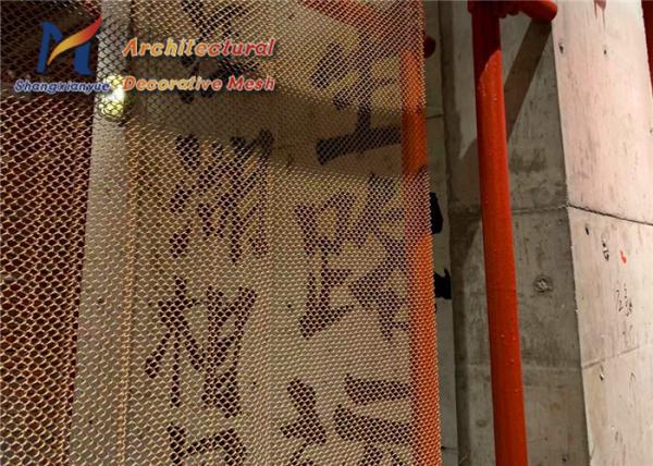 fio dourados Mesh Restaurant Metal Coil Drapery de aço inoxidável de 2.0mm 316