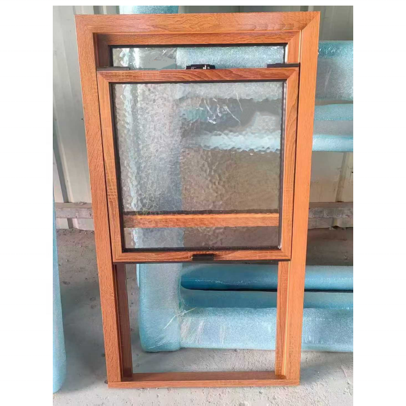 Customized Double Hung Aluminum Alloy Vertical Sliding Soundproofing Window 5mm+20Argon+5mm Double Glass Dust-Proof Easy Clean