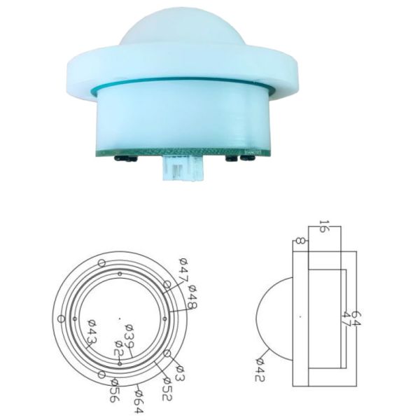 RS485 Communication KLM800 Radar Level Sensor Module for -20~70℃ Environments