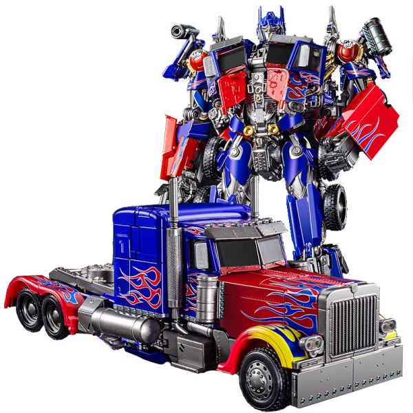 PVC Transform Robot Car Toys Construction Vehicle Movie Model Oversize Deformation Alloy