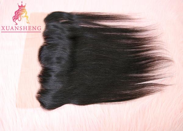 Straight Virgin Frontal Closure Hair , 13x4 Silk Lace Frontal Italian Human Hair