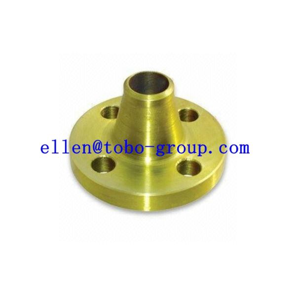 Welding Neck Custom Silver ASTM / ASME Forged Steel Flanges Long Flanges Type Welding Neck
