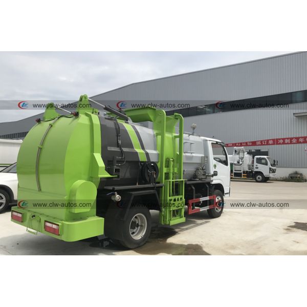 Dongfeng 4X2 120HP 6 Wheeler Side Loader Refuse Truck