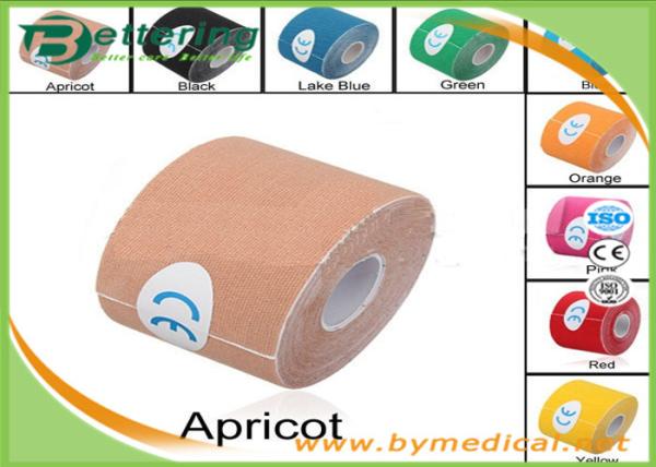 5cmX5m Sports Physiotherapy Tape Kinesio Tape Kinesiology cotton elastic sports muscle tape with Various colours