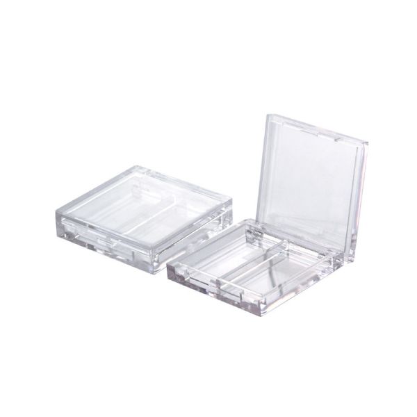 JL-EC208 Square 2 Pans 2 Colors Empty Eyeshadow Case Custom