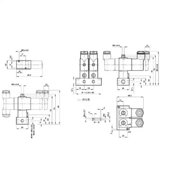 M/49/MDZ83J Válvulas e interruptores hidráulicos solenoides OEM 22mm