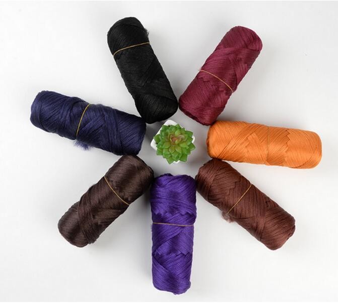 Wholesale Acrylic knitting yarn brazil wool hair 100% Acrylic hand and machine knitting Blended Yarn scale hair 70G