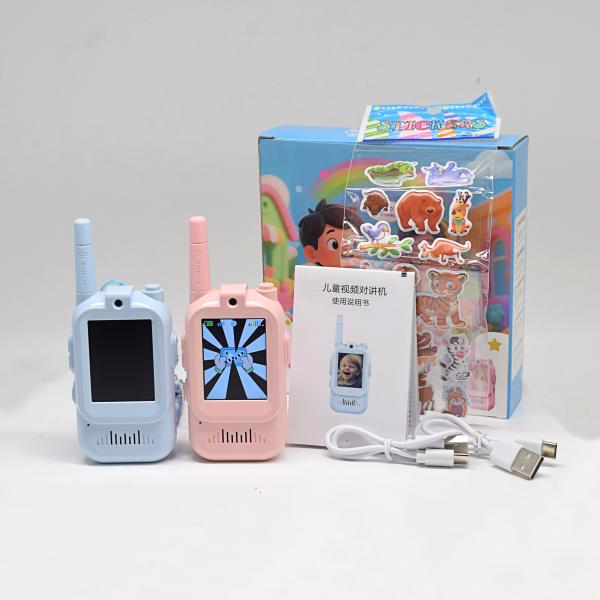 2025 New Model Video Walkie Talkie Rechargeable 2.4G Clear Audio with 30Mixel Live Gift for Kids