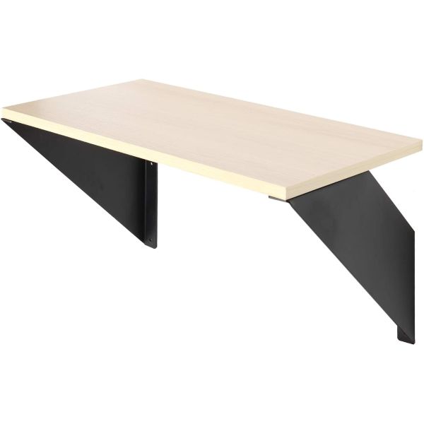 Fixed Support Heavy Duty 90 Degree Angle Design Wall Mounted White Metal Shelf Bracket