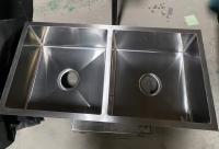9 pouces de profondeur de cuvette évier de cuisine à double bassin sans robinet inclus
