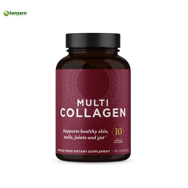 Customized Hydrolyzed Collagen Peptides Capsules 90pcs Stimulate Chondrocyte Synthesis