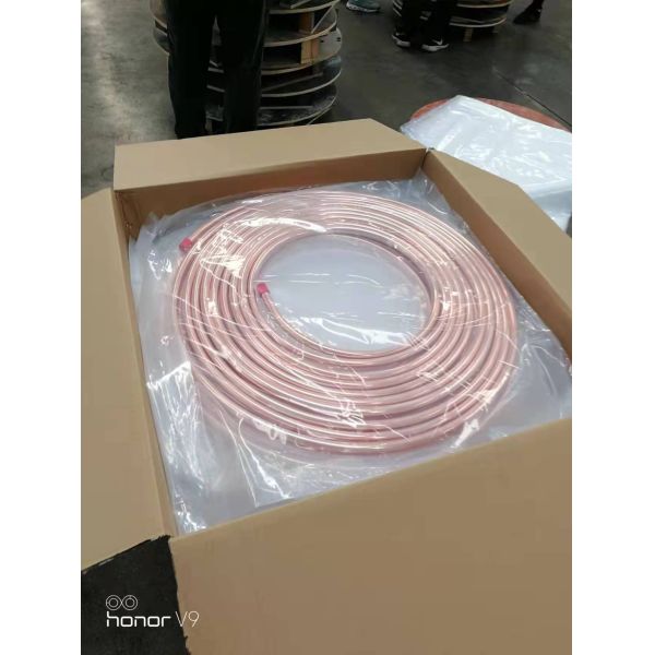 Соединяться кондиционера толщины стены трубы 3mm ASTM B280 безшовный медный