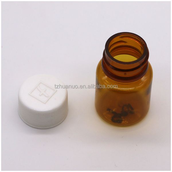 Screen Printing 15ml Empty PET Plastic Medicine Pill Bottle Container for Solid Powder