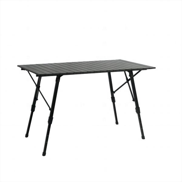 Adjustable Aluminum Camping Table 105x60cm 30kg Load Capacity