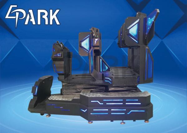 Coin Operated 9D Virtual Reality Cinema Three - Player VR Standing Simulator
