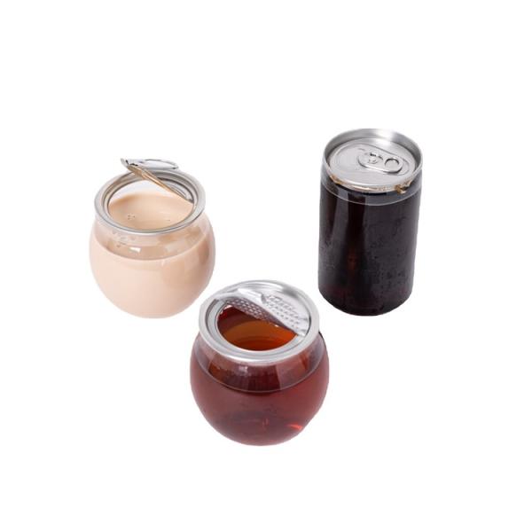Clear Pull Ring Plastic Beverage Jar 330Ml Juice Canned Drink Packaging