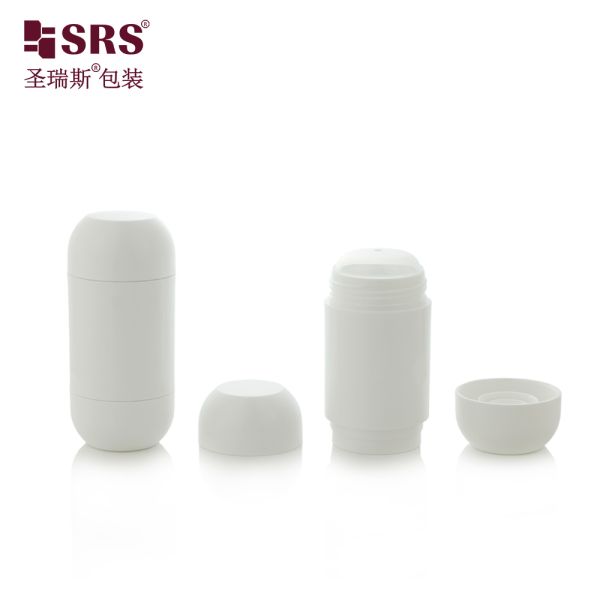D054 SRS 30ml Deodorant Stick Case: Custom Tinted PP PCR Recycled Deodorant Packaging (Blush & Sage Hues)