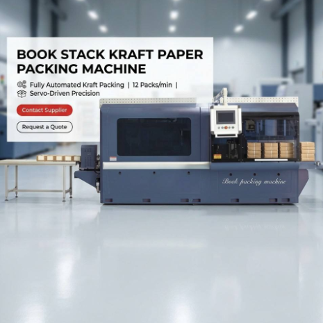 Industrial Book Stack Kraft Paper Packer with Servo Drive for Continuous Operation