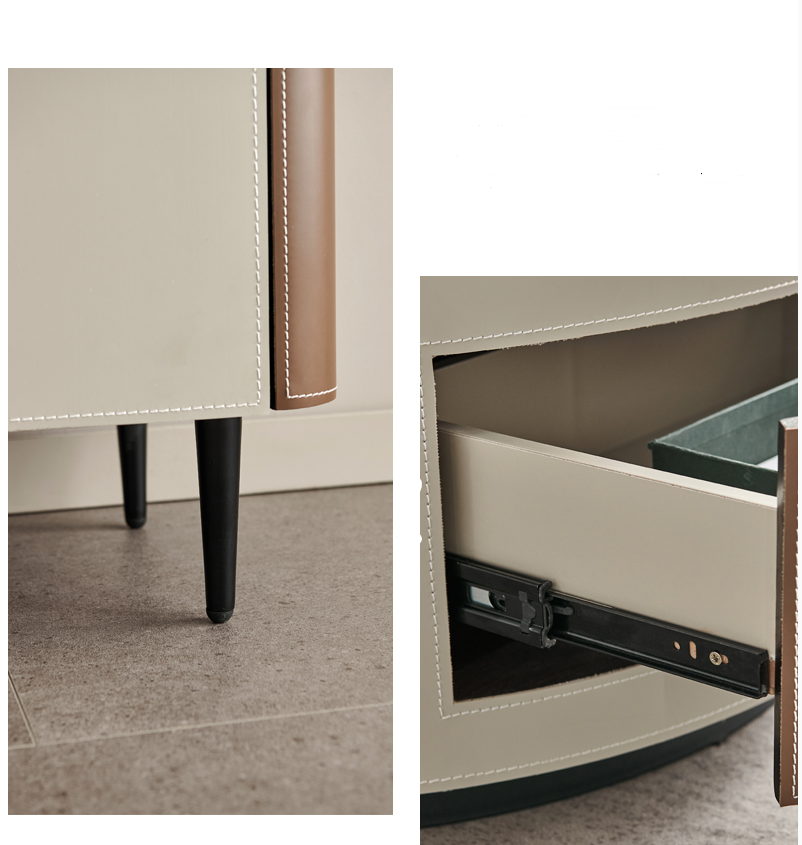 Журнальный стол шкафа ТВ светлого роскошного телевизора живущей комнаты хаки черный установил 2000X455