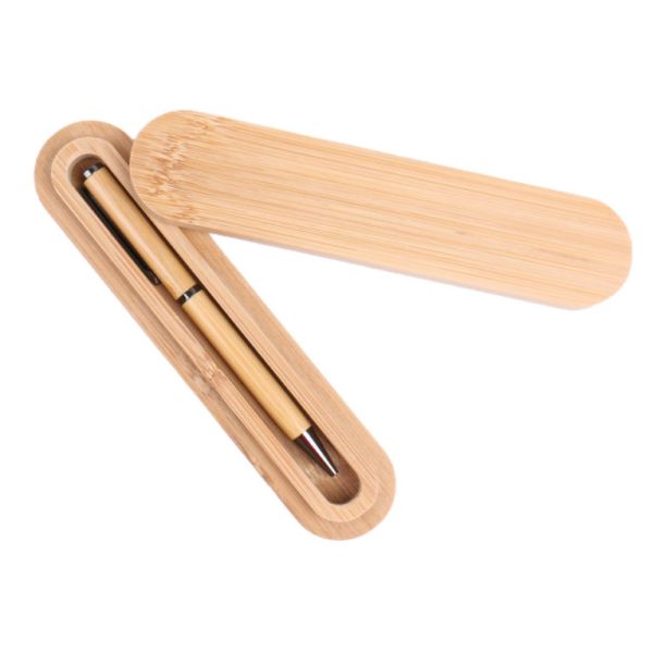 Environmentally friendly pen bamboo advertising pens with gift box,bamboo pen with laser logo