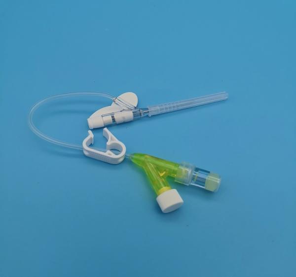 Disposable 24G Y Type Yellow Iv Catheter For Pediatric Neonatal Infusion