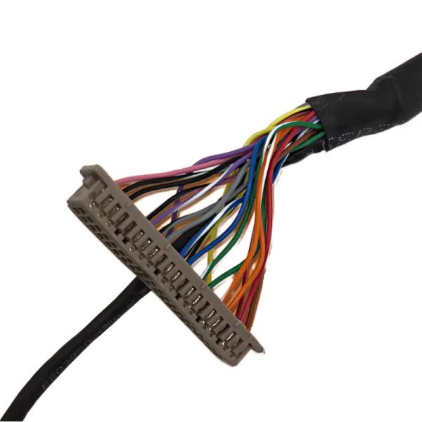 Speed Data Transfer Lvds Cable Assembly Customizable And Affordable For Your Business UL VW-1 Flammability Rated Black
