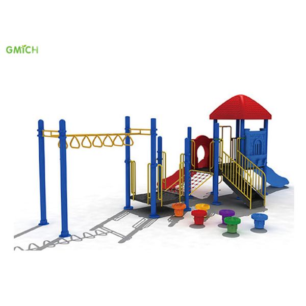 Children Outdoor Playground Equipment Colorful Design Plastic Slide Set Playground