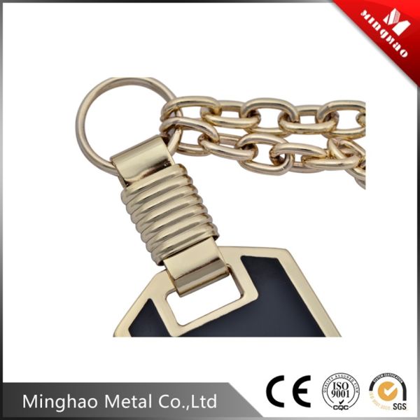 Luxury logo 45.9*32.67mm black decoration accessories chain for bag parts