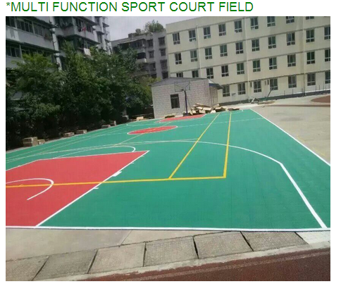 Polypropylene Outdoor Sports Surfaces No Toxic Elements No Smell