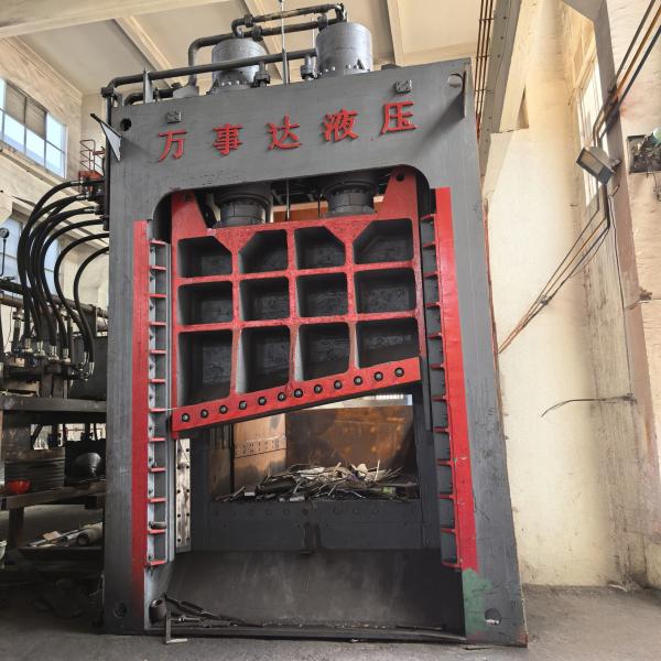 Steel Processing 12,500kN Gantry Metal Shear For Large Scrap Recycling