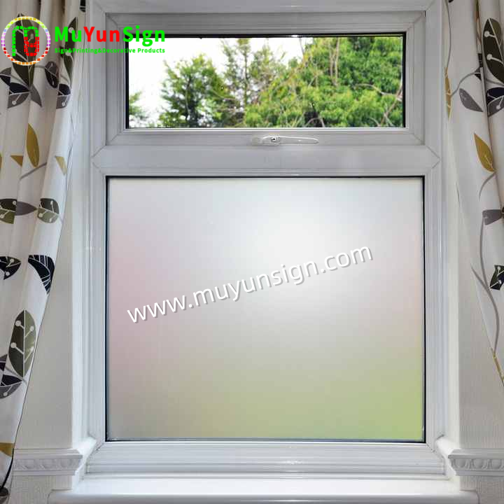 Glass Window Decoration Film Permanent Self Adhesive For Window Glass Visual Effect