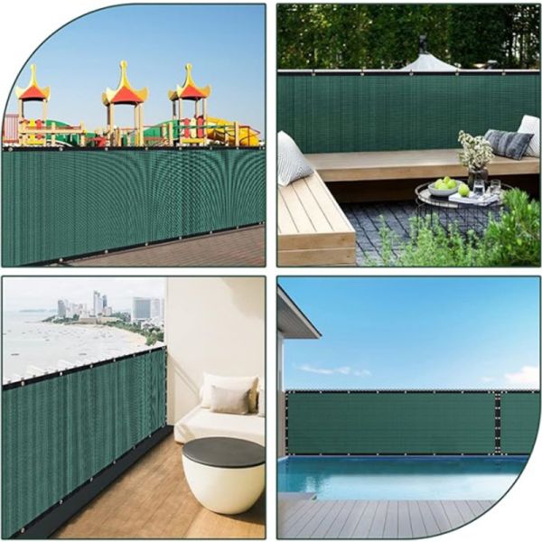 6ftx50ft 160gsm Privacy Fence Screen For Chain Link Fence With Grommets