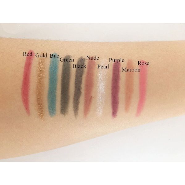 Материал минерала ручки карандаша вкладыша губы 10 продуктов макияжа губы цвета