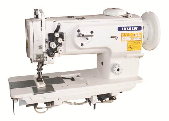 Double Needle Walking Foot Unison Feed Lockstitch Machine with Vertical-Axis Large Hook