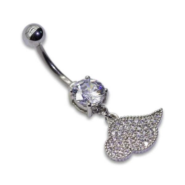 Shiny Crystals Cloud dangle belly button piercing Jewelry Hypoallergenic