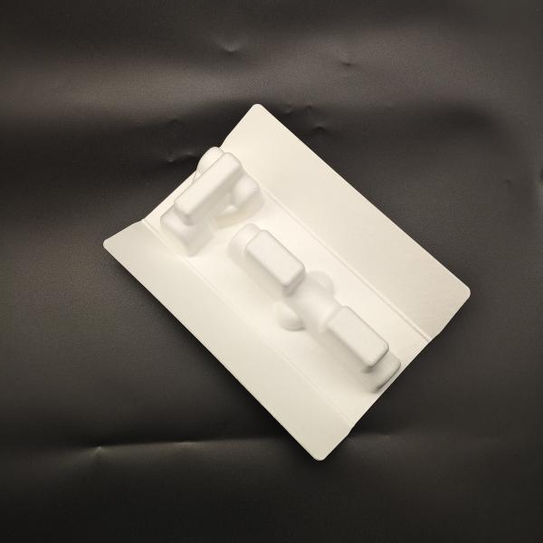 High-end Split-type Electric Razor Paper Pulp Molding Packaging Base - Eco-friendly Plant Fiber, Sugarcane Pulp, Dry-pressed, Drop-resistant & Shockproof