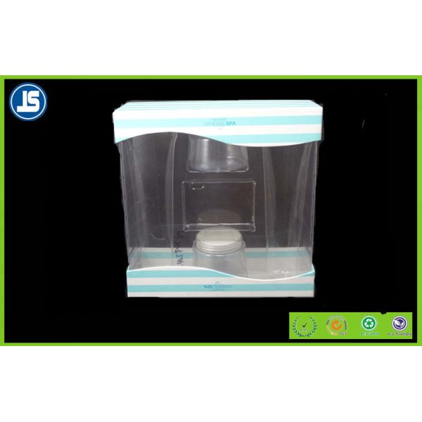 Cosmetic Transparent Plastic Folding Cartons , Gift Folding Plastic Boxes