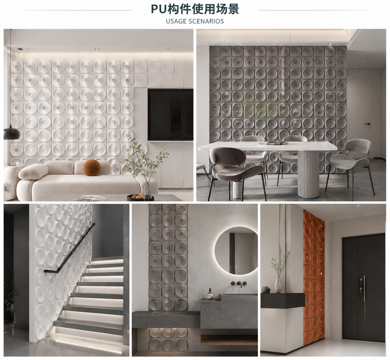 3D Polyurethane Faux Stone Panel Chord Foam Board Easy DIY Installation For Exterior Wall